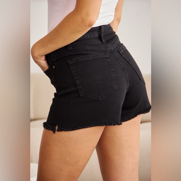 RFM Full Size Tummy Control High Waist Denim Shorts - Picture 16 of 16